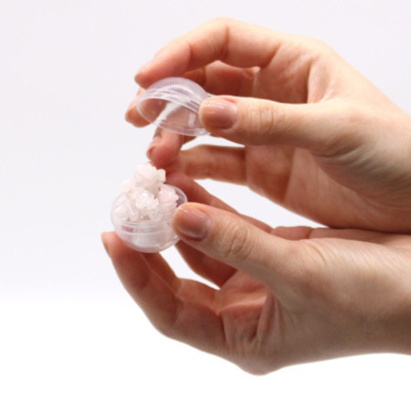 Bracelet en quartz rose et bombe de bain