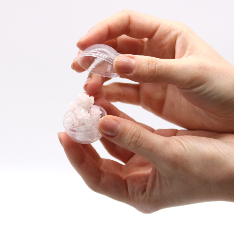 Bracelet en quartz rose et bombe de bain