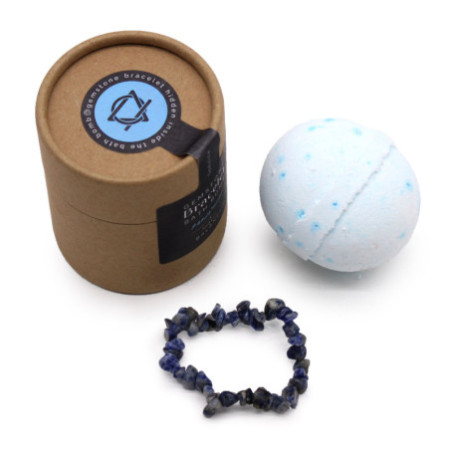 Bracelet en sodalite et bombe de bain