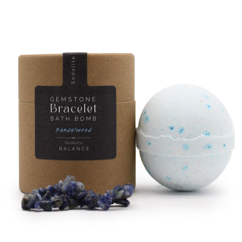 Bracelet en sodalite et bombe de bain