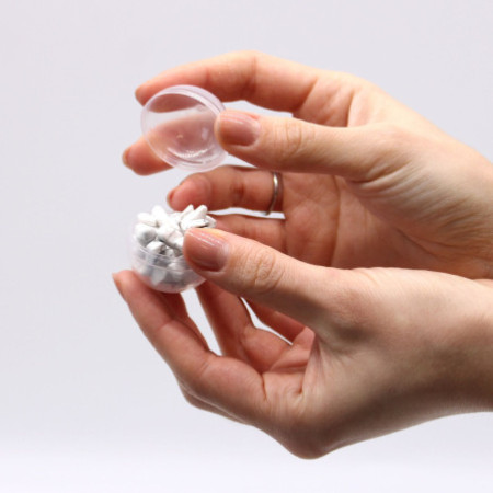 Bracelet en jaspe blanc et bombe de bain