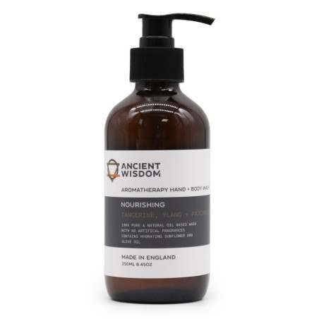 Gel douche mains et corps à la mandarine, à l'ylang et au patchouli 250 ml