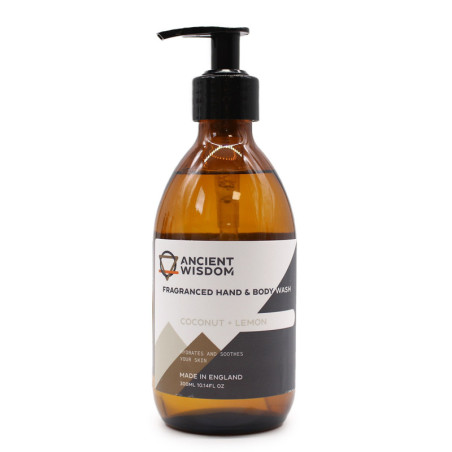 Gel douche mains et corps à la noix de coco et au citron 300 ml