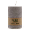 Bougie en cire d'olive pure 90 x 60 - Gris