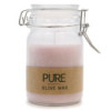 Bougie en pot en cire d'olive pure 120 x 70 cm - Rose antique