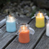 Bougie en pot en cire d'olive pure 120 x 70 cm - Turquoise