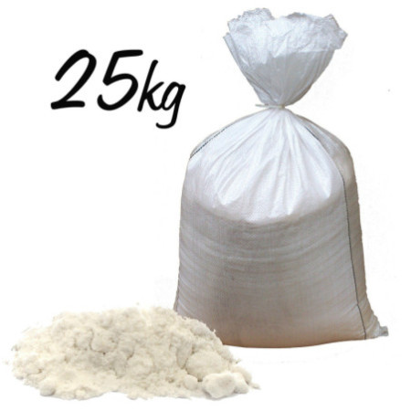 Sac de 25 kg de sel de bain blanc - 2 mm