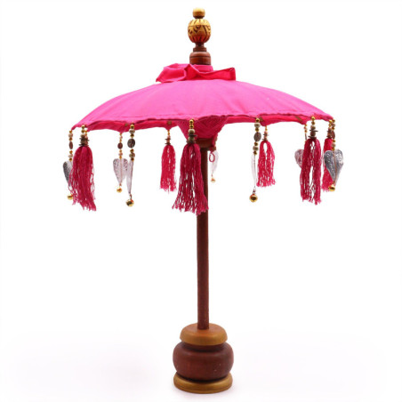 Parasol Bali Home Decor - Coton - Rose - 40 cm