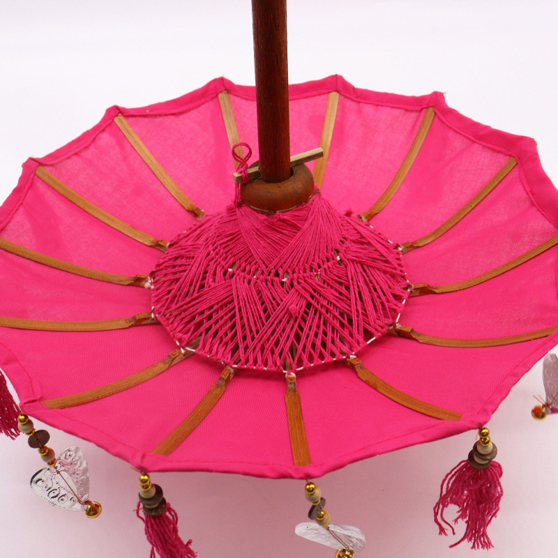 Parasol Bali Home Decor - Coton - Rose - 40 cm