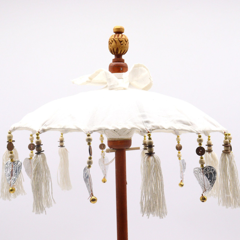 Parasol Bali Home Decor - Toile - Naturel - 40 cm