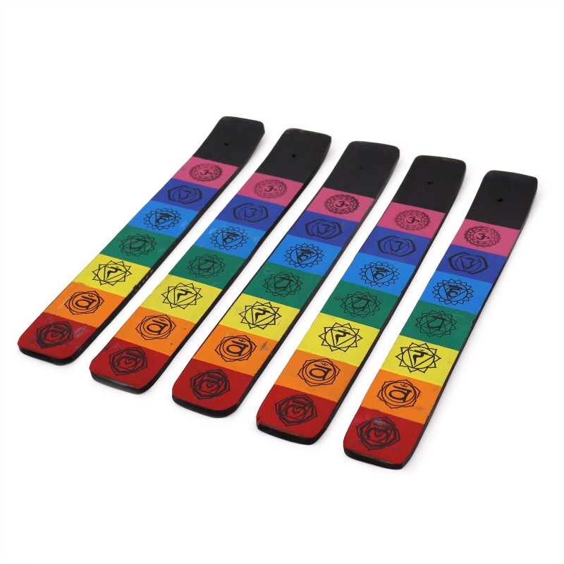 Attrape-cendres aux 7 couleurs des chakras