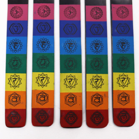 Attrape-cendres aux 7 couleurs des chakras