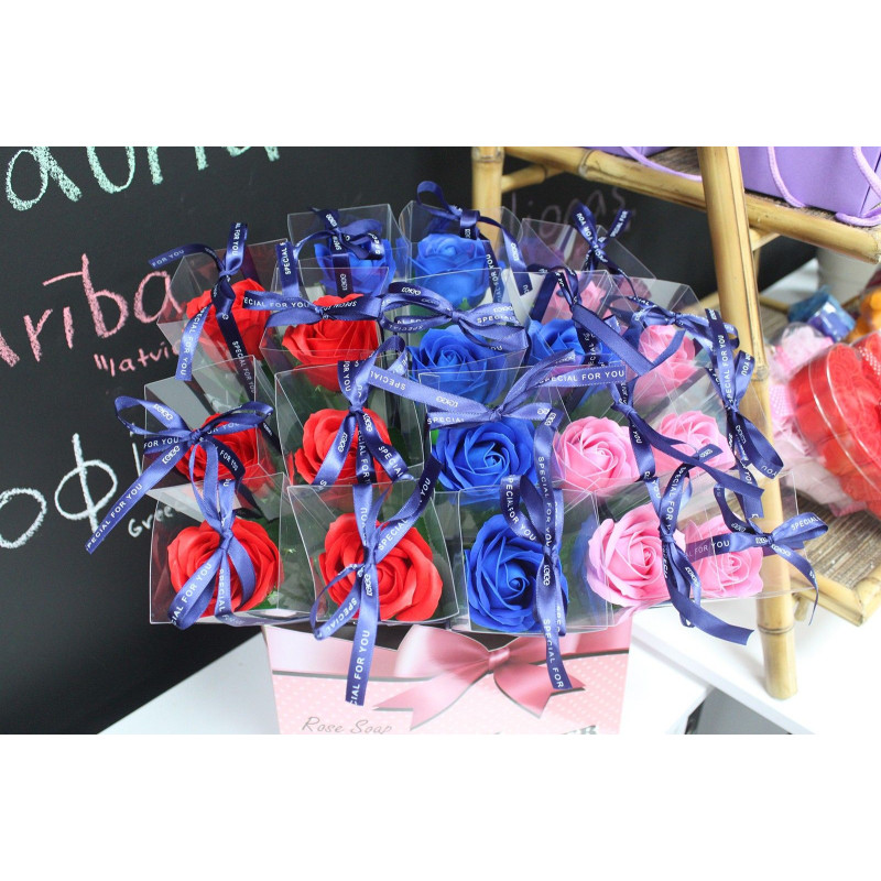 Rose simple - Rose bleue