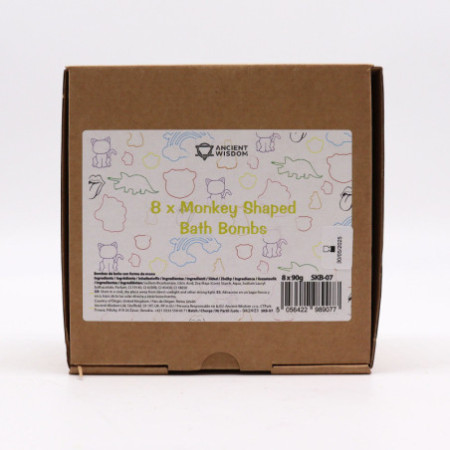 Bombe de bain Monkey 90 g - Goyave et fraise