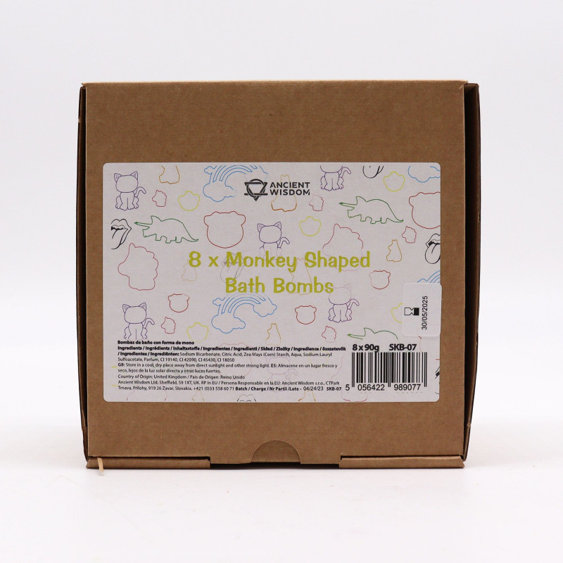 Bombe de bain Monkey 90 g - Goyave et fraise