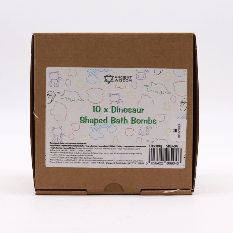 Bombe de bain Dinosaure 80g - Myrtille
