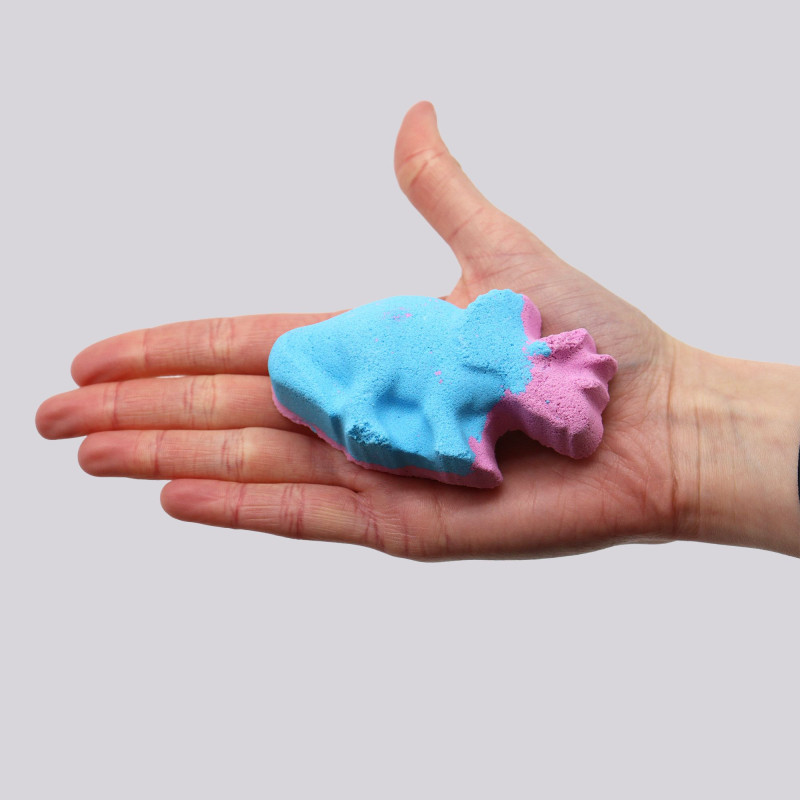 Bombe de bain Dinosaure 80g - Myrtille