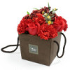 Bouquet de fleurs de savon - Rose rouge et œillet - Spécial