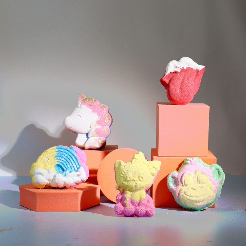 Bombe de bain Licorne 100 g - Fruit de la passion