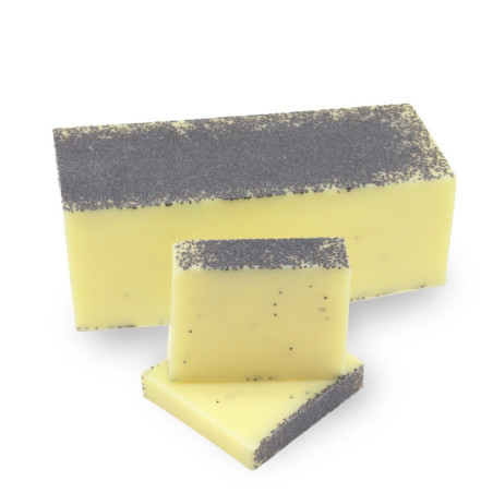 Pain de savon au citron et au pavot - 100 g