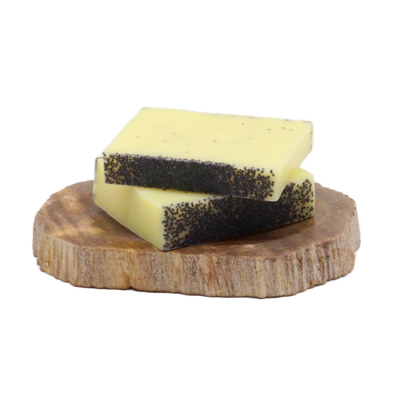 Pain de savon au citron et au pavot - 100 g