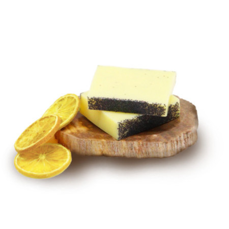 Pain de savon au citron et au pavot - 100 g