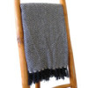 Plaids Boho Comfort - Zigzag bleu marine
