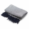 Plaids Boho Comfort - Zigzag bleu marine