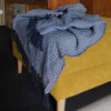 Plaids Boho Comfort - Zigzag bleu marine