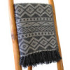Plaids Boho Comfort - Motif géométrique gris