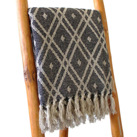 Plaids Boho Comfort - Noir et Beige Regency