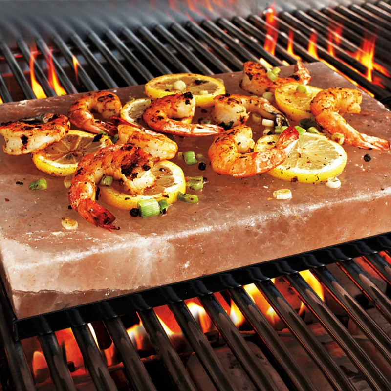 Plaque de cuisson pour barbecue au sel de l'Himalaya - 30x20x5cm