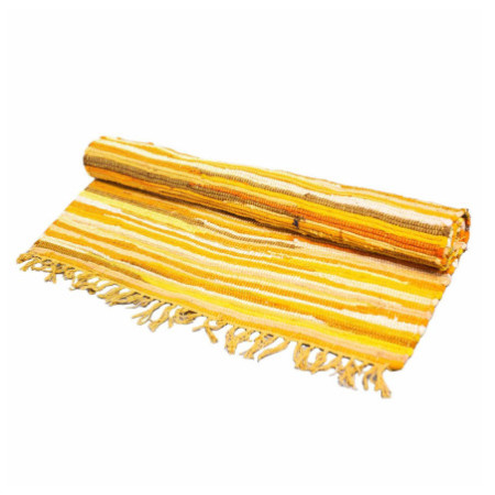 Grand tapis en chiffon - 150 x 90 cm - qualité premium - Sunrise Oranges