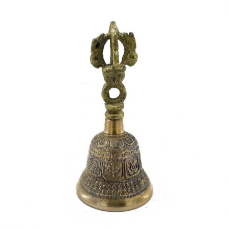 Cloche tibétaine Tingsha moyenne - 6x11,5cm