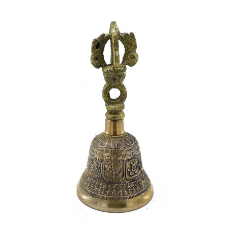 Cloche tibétaine Tingsha moyenne - 6x11,5cm