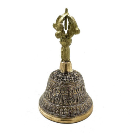Grande cloche tibétaine Tingsha - 8x15cm
