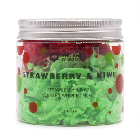Savon à la crème fouettée fraise et kiwi 120 g
