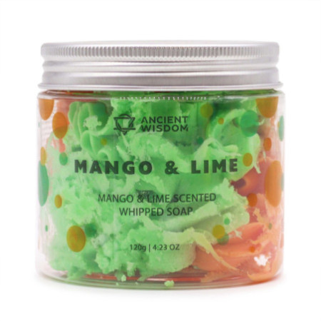 Savon à la crème fouettée mangue et citron vert 120 g