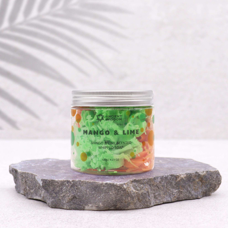 Savon à la crème fouettée mangue et citron vert 120 g