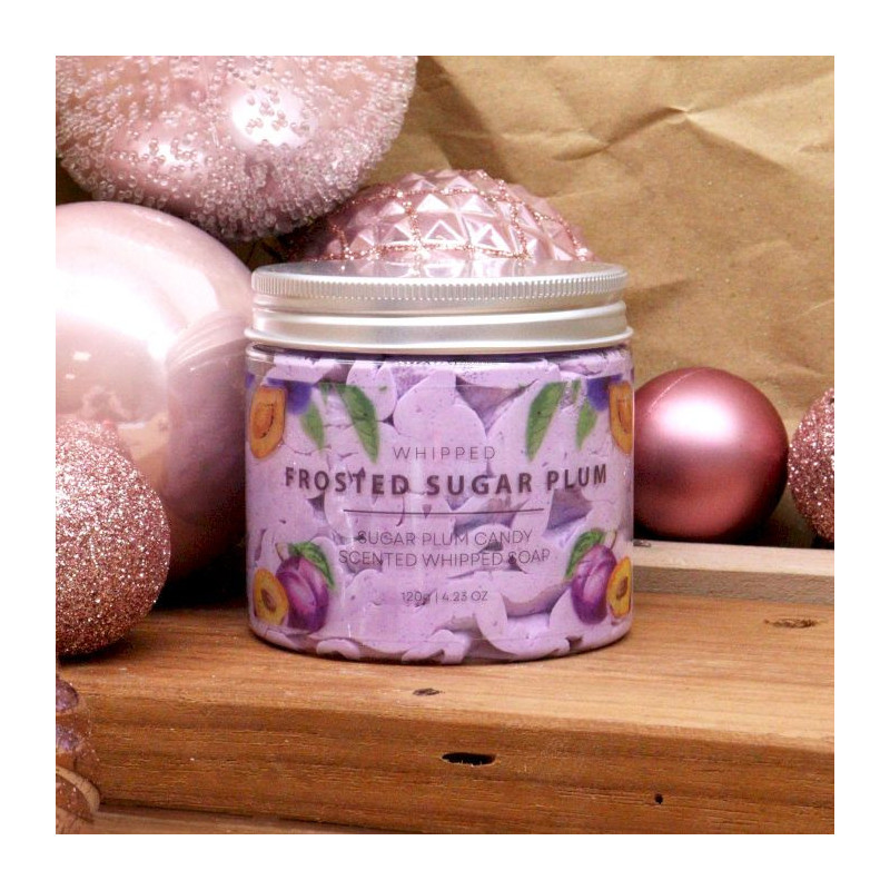 Savon à la crème fouettée au sucre de prune givré 120 g