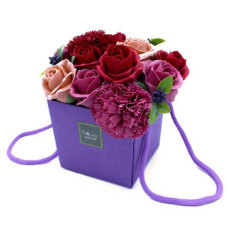 Bouquet de fleurs de savon - Jardin de fleurs violettes - SPÉCIAL