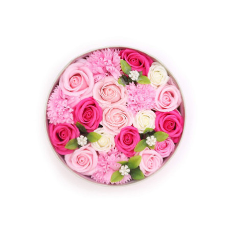 Boîte ronde - Bénédictions pour bébé - Roses