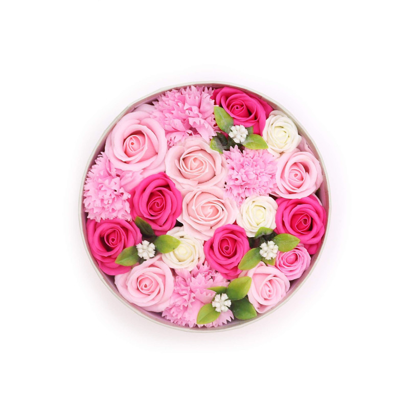 Boîte ronde - Bénédictions pour bébé - Roses