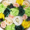 Boîte ronde - Fêtes du printemps - Jaune et vert