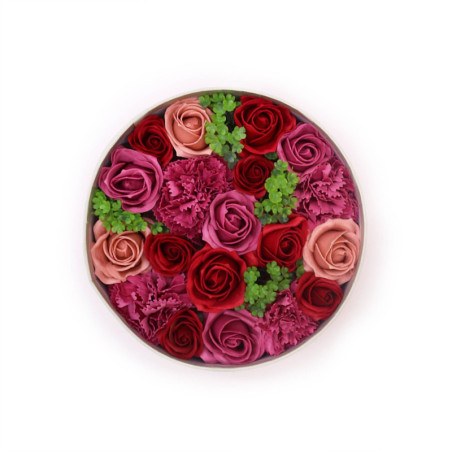 Boîte ronde - Roses vintage