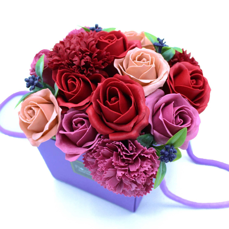 Bouquet de fleurs de savon - Jardin de fleurs violettes - SPÉCIAL