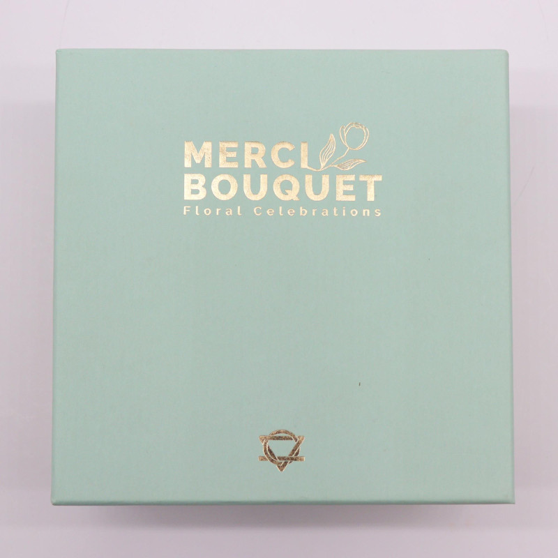Boîte carrée - Bénédictions de mariage - Blanc et ivoire