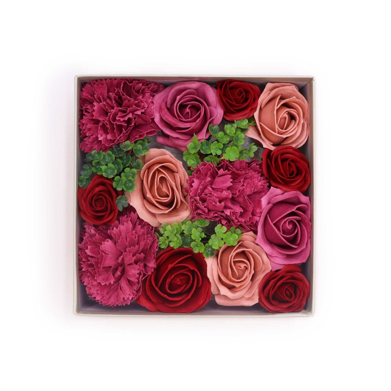 Boîte carrée - Roses vintage