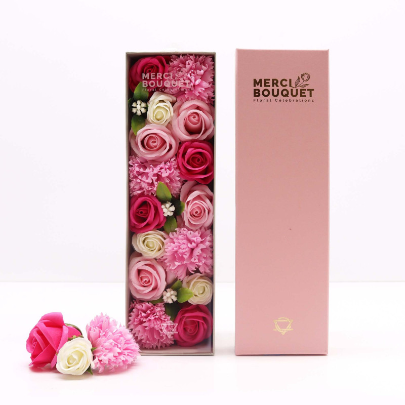 Boîte longue - Bénédictions pour bébé - Roses