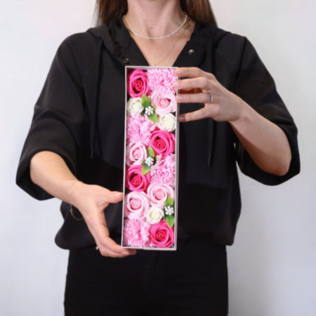 Boîte longue - Bénédictions pour bébé - Roses